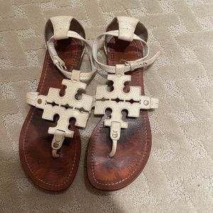 White Tory Burch sandals